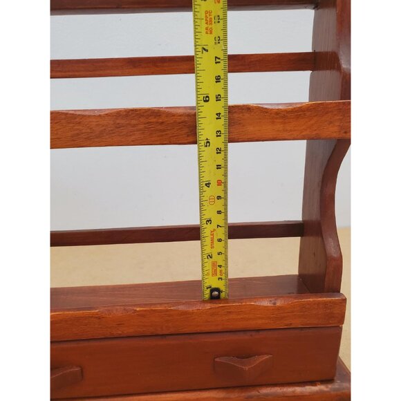 Wooden Spice Rack | Wall Mounted Spice Shelf | Spice Storage | Rustic Kitchen - Picture 8 of 10